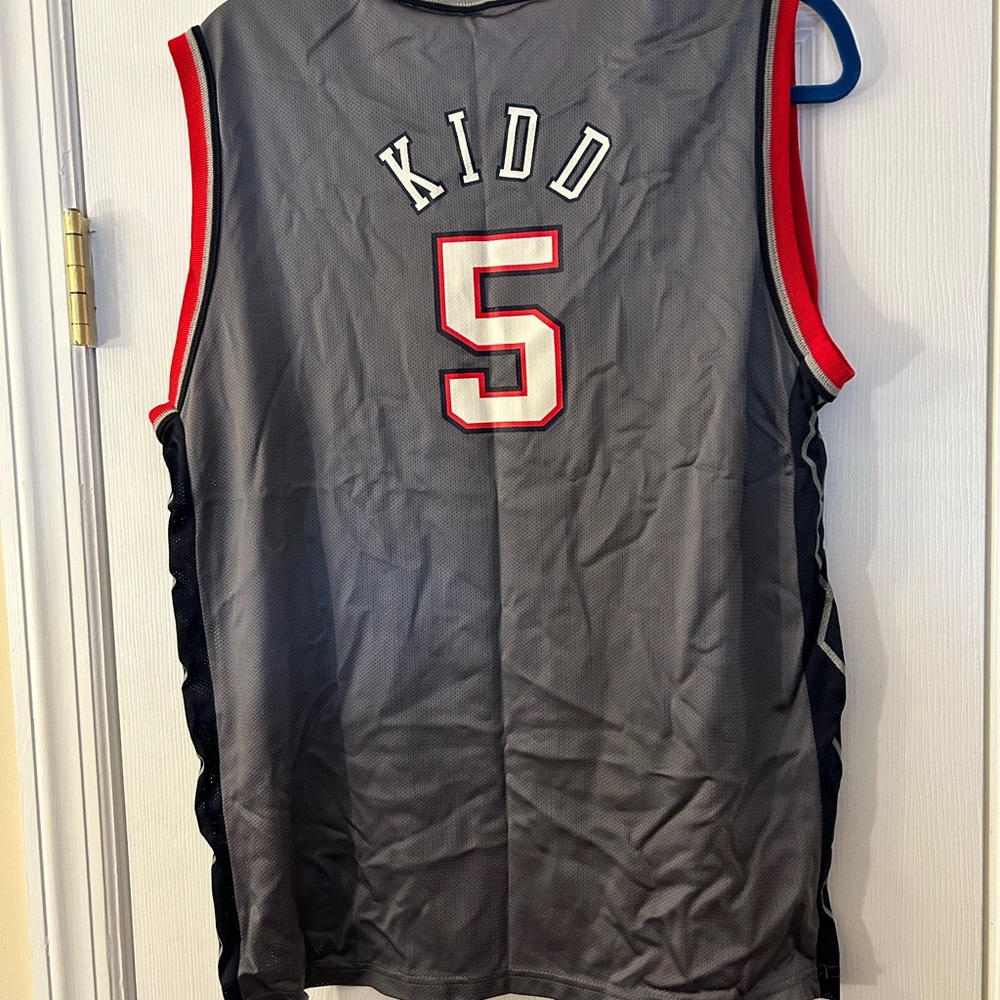 Jason Kidd #5 New Jersey Nets Champion NBA Jersey Size Youth XL(18-20)